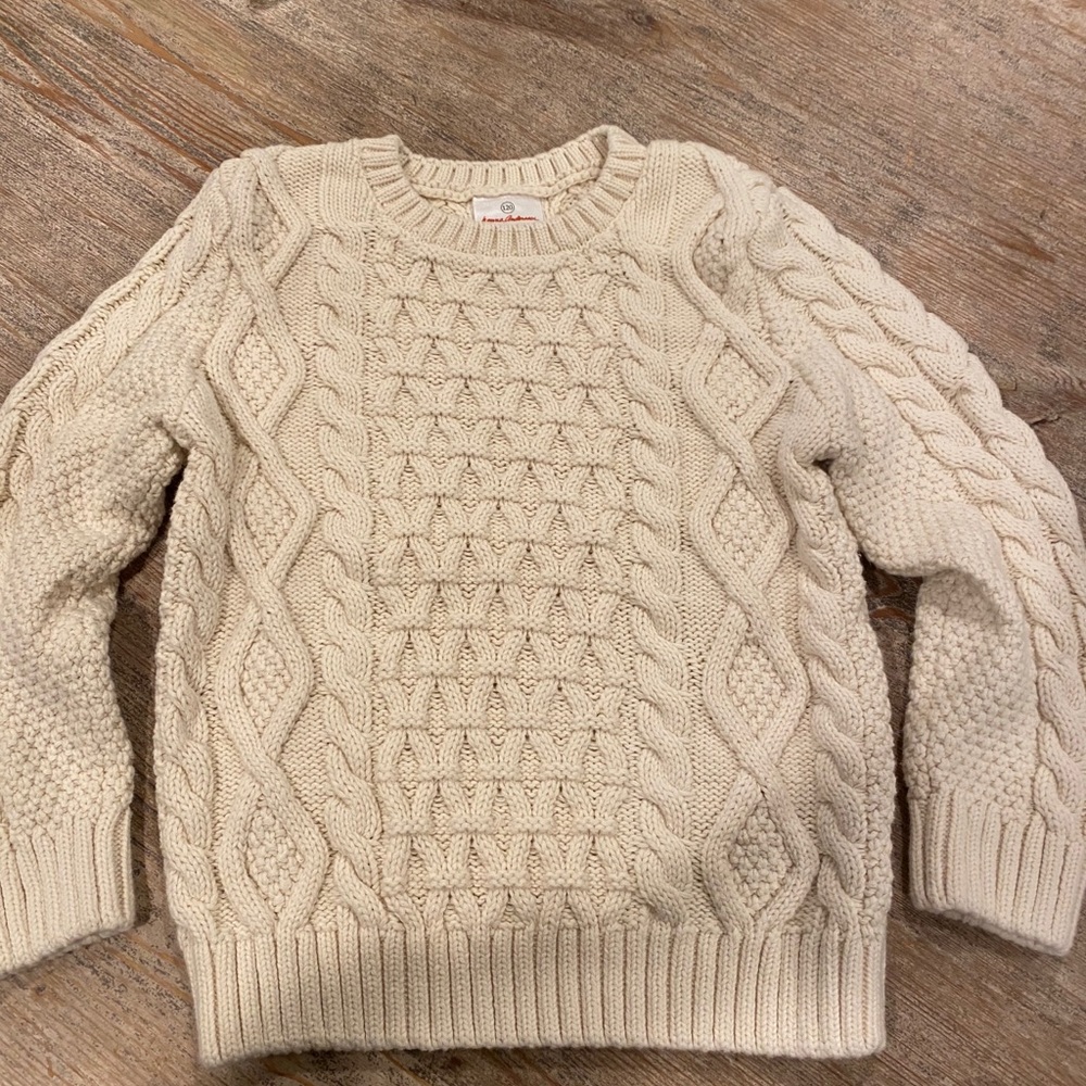 Hanna Anderson cable stitch sweater